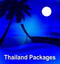 Thailand Packages Shows Fully Inclusive 3d Illustration