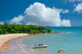 1,02,2020 Thailand PATTAY. Bay with boats by the beach Royalty Free Stock Photo