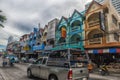 Thailand, Pattaya, 25,06,2017 Streets of Pattaya with a huge number of electrical wires