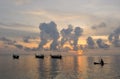 Thailand. Phi Phi island. Magic sunrise landscape Royalty Free Stock Photo