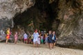 Thailand Phra Nang beach cave tourist visitors