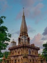 1.02.2020 Thailand Phuket. Pagoda at Wat Chaitharam or Chalong Temple