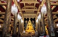 Thailand, Pitsanulok province, October 13,2021: Beautiful Buddha at Wat Mahatad, Pitsanulok province, Thailand.