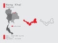 Nong Khai Position in Thailand. and Area District Population and Outline