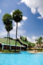 Thailand resort hotel swimming pool Royalty Free Stock Photo