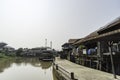 Thailand River canal village Royalty Free Stock Photo