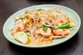 Thailand seafood pad thai Royalty Free Stock Photo