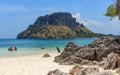 Thailand small white sand beach island visitors