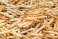 Thailand snack fried bamboo worm