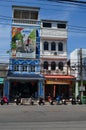 Thailand street view colorful building