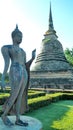 Thailand sukothai budha Royalty Free Stock Photo