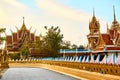 Thailand Temple. Buddhist Pagoda, Wat Plai Laem. Scenic Landmark