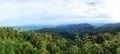 Thailand Tourism, Doi Tung natural mountain panoramic view. Thai popular landmark and landscape panorama, nature travel destinatio Royalty Free Stock Photo