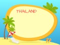 Thailand Touristic Vector Concept with Copyspace