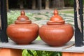 Thailand traditional clay jar Royalty Free Stock Photo