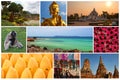 Thailand Travel Collage Royalty Free Stock Photo