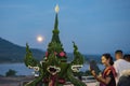 THAILAND UBON RATCHATHANI KHONG CHIAM LOY KRATHONG Royalty Free Stock Photo