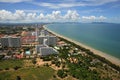 Thailand view of Jomtien and Pattaya bay Royalty Free Stock Photo