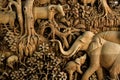 Thailand wood carving Royalty Free Stock Photo