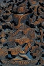 Thailand wood carving Royalty Free Stock Photo