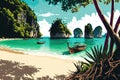 Thailands Phi Phi Islands Loh Samah Bay Royalty Free Stock Photo