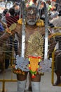 Thaipusam is a Hindu festival where devotees come together for a procession, carrying signs of their devotion and gratitude Royalty Free Stock Photo