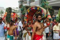 Thaipusam in Penang - Men carrying kavadi