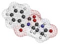 Thalidomide theratogenic drug molecule. Initially used as antiemetic to treat morning sickness in pregnant women but found to