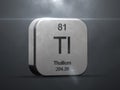Thallium element from the periodic table Royalty Free Stock Photo