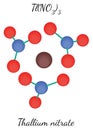 Thallium nitrate TlN3O9 molecule