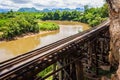 Tham krasae bridge. Royalty Free Stock Photo