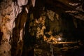 Tham Lod Cave near Pai, in Mae Hong Son, Thailand Royalty Free Stock Photo