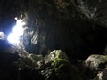 The Tham Phu Kham Cave in Vang Vieng, LAOS Royalty Free Stock Photo