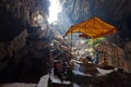 Tham Phu Kham cave near Vang Vieng. Laos Royalty Free Stock Photo