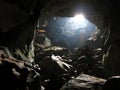 The Tham Phu Kham Cave in Vang Vieng, LAOS Royalty Free Stock Photo