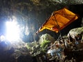 The Tham Phu Kham Cave in Vang Vieng, LAOS Royalty Free Stock Photo