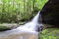 Tham Yai Waterfall at Phu Kradueng national park in Loei, Thailand Royalty Free Stock Photo