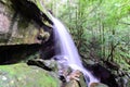 Tham Yai Waterfall at Phu Kradueng national park in Loei, Thailand Royalty Free Stock Photo