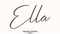 Ella Female name - in Stylish Lettering Cursive Typography Text