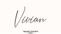 Vivian Female name - in Stylish Lettering Cursive Typography Text