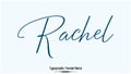 Rachel Female name - Beautiful Handwritten Lettering Modern Calligraphy