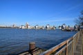 Thames Barrier Greenwich, London, UK daytime view