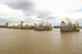 thames barrier  London River Thames Royalty Free Stock Photo