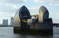 Thames Barrier pier. London, UK Royalty Free Stock Photo