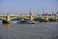 Thames Clipper Under Southwark Bridge