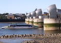 Thames Flood Barrier at Low Tide