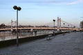 Thames Path and Albert Bridge London