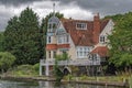 Thames river old house Royalty Free Stock Photo