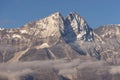 Thamserku mountain peak, Everest region Royalty Free Stock Photo