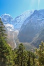 Thamserku peak from everest trek route